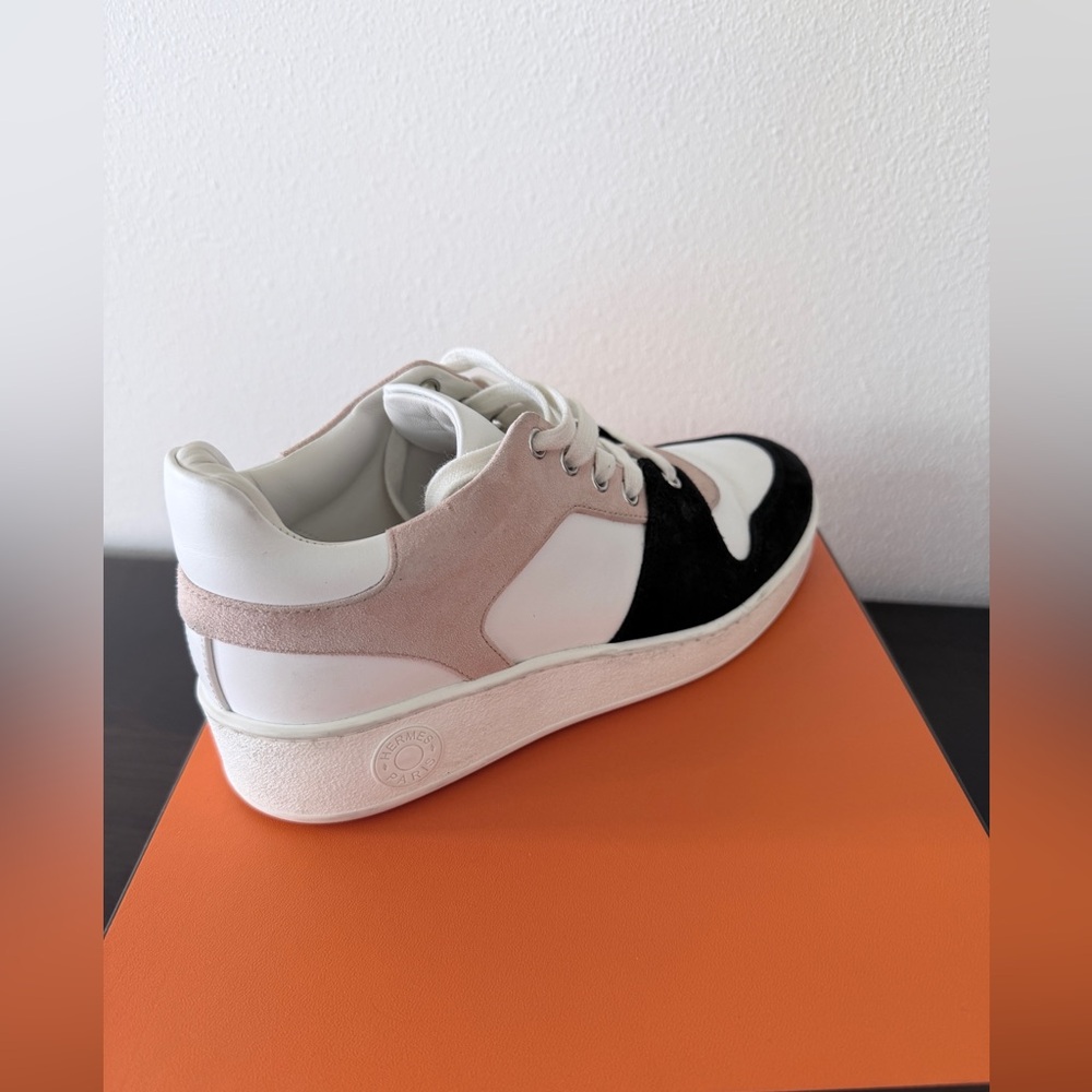 Hermès Free Sneakers in Multicolore / Rose Opaline - Size 38.5 / US 8 - Picture 5 of 16